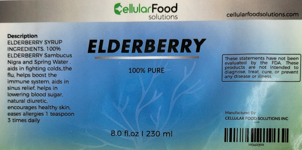 Dr. Sebi Elderberry Syrup ( Sambucus nigra )